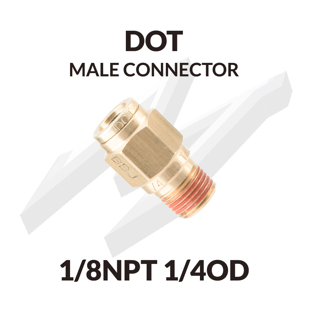 CONNECTEUR MÂLE DOT 1/8NPT 1/4OD