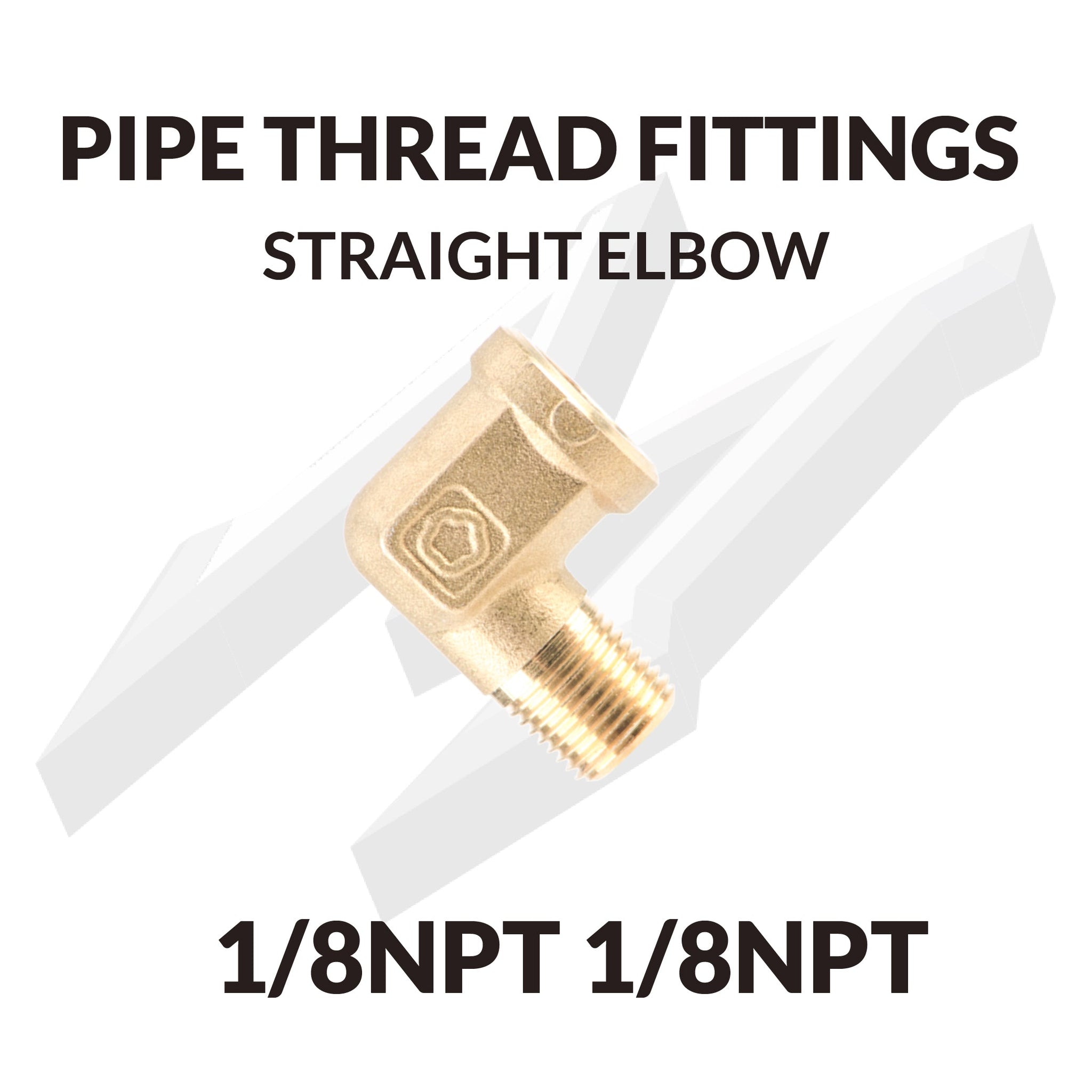 Shop PIPE THREAD FITTINGS STRAIGHT ELBOW 1/8NPT 1/8NPT at maxloadstance.com